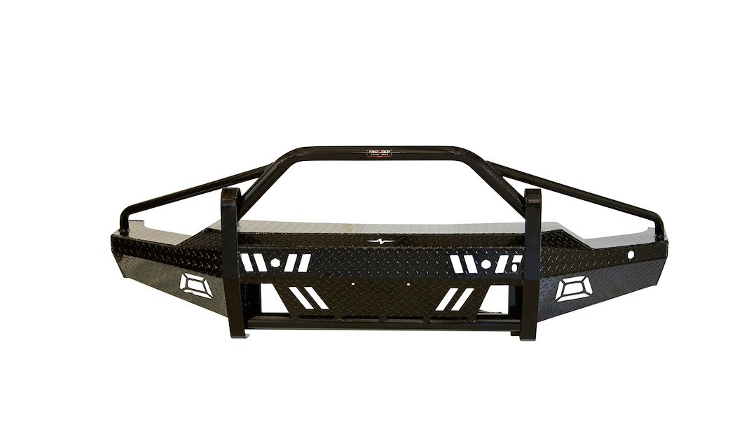 Frontier Truck Gear Bumper, Xtreme, One Piece Design, Mounting Hardware Included, With Bull Bar, With OEM Style Foglight Cutouts – 600-22-0005