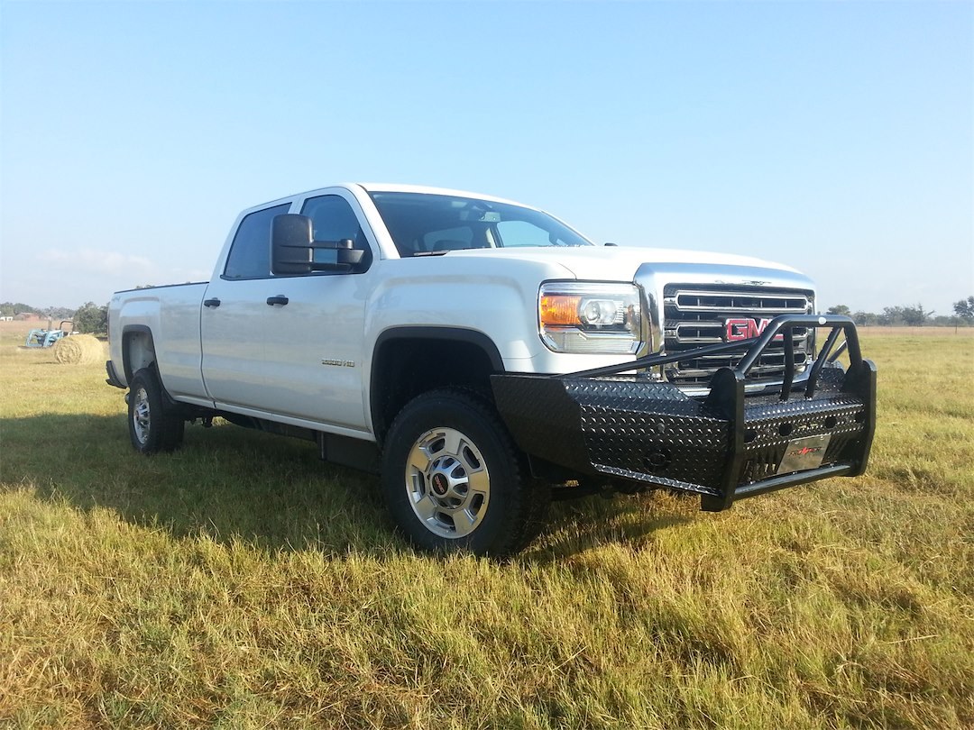 Frontier Truck Gear Bumper, Xtreme, One Piece Design, Mounting Hardware Included, With Bull Bar, Without Winch Mount – 600-31-5005