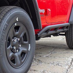 Fishbone Rocker Panel Guard, Tube Style, Powder Coated, Black, Steel – FB21096