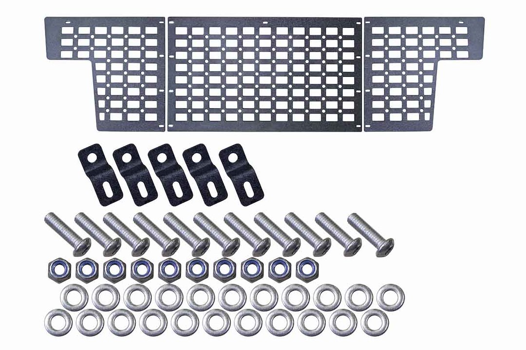 Fishbone Bed Cargo Rack, Molle, Mounts to Bulkhead, Powder Coated, Black, Steel – FB21326