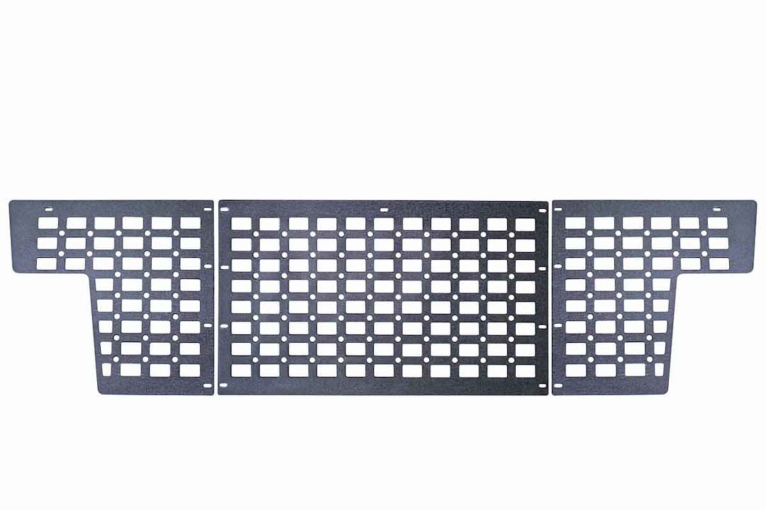 Fishbone Bed Cargo Rack, Molle, Mounts to Bulkhead, Powder Coated, Black, Steel – FB21326