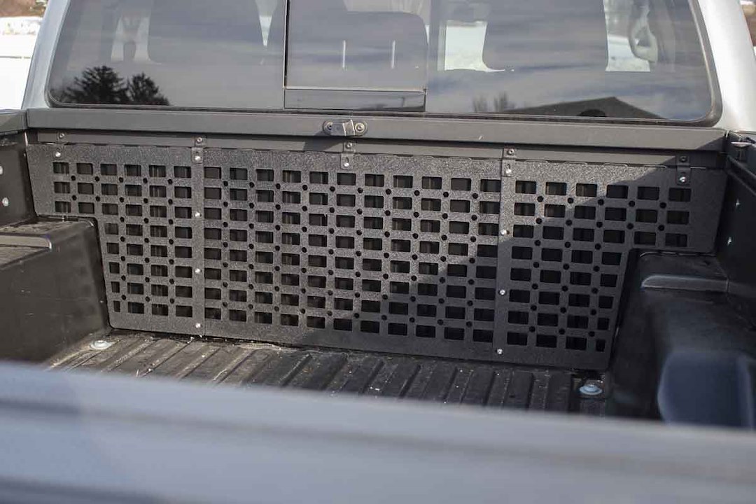 Fishbone Bed Cargo Rack, Molle, Mounts to Bulkhead, Powder Coated, Black, Steel – FB21326
