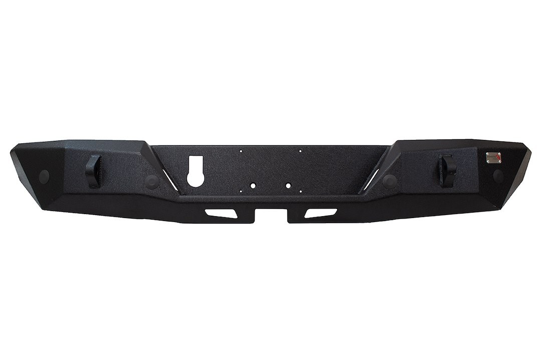 Fishbone Bumper, Steel, Black, Textured Powder Coated, With Two D-Rings/ Hole Plugs – FB22149