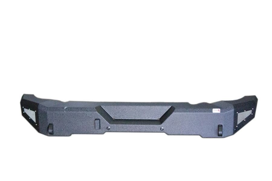 Fishbone Bumper, One Piece Design, Mounting Hardware Included, With 2 D-Ring Mounts, Without Inch Receiver Hitch, Powder Coated, Black – FB22360