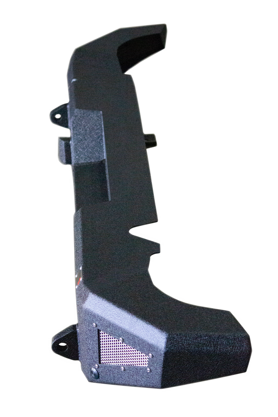 Fishbone Bumper, One Piece Design, Mounting Hardware Included, With 2 D-Ring Mounts, Without Inch Receiver Hitch, Powder Coated, Black – FB22360
