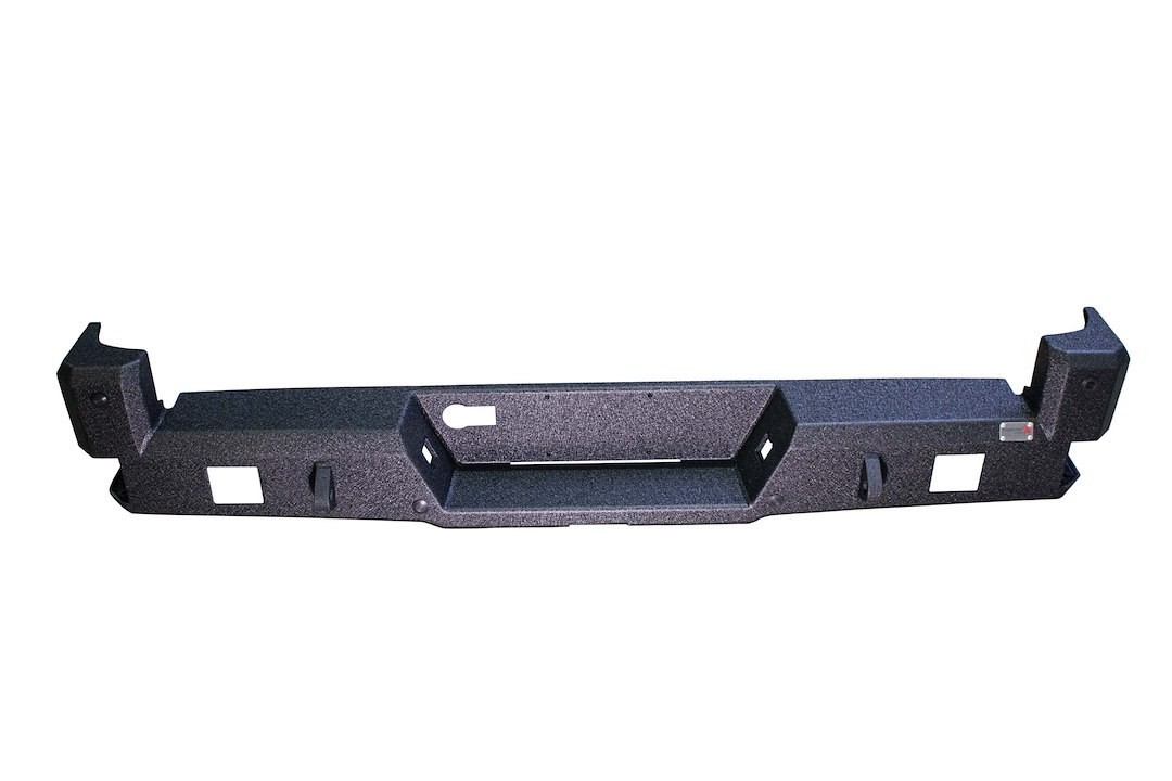 Fishbone Bumper, One Piece Design, Mounting Hardware Included, With 2 D-Rings, Without Receiver Hitch, Retains Factory Sensors – FB22361