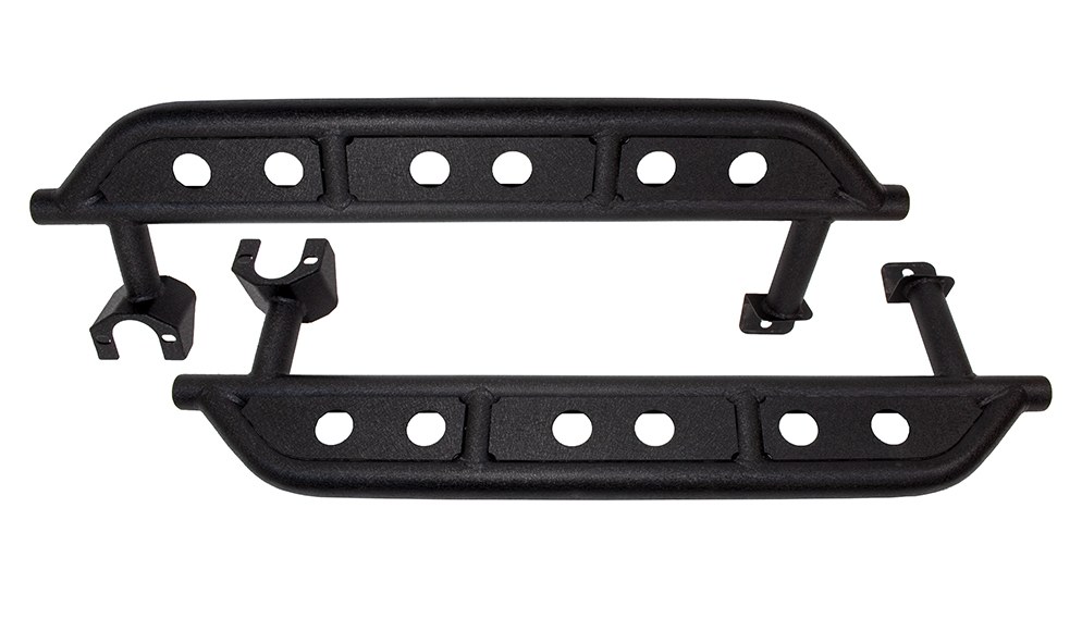 Fishbone Nerf Bar, Tube Style, Powder Coated, Black, Steel – FB23084