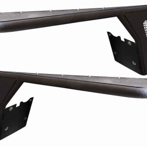 Fishbone Fender, Tube Style, Preforated Side Panel, Powder Coated, Black, Steel, Pair – FB23112