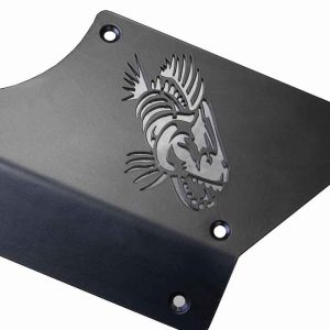 Fishbone Rocker Panel Guard, Scale Armor, Flush Style, Piranha Design, Gloss Powder Coat, Black, Steel – FB23190