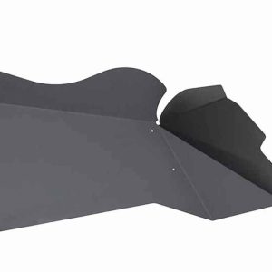 Fishbone Inner Fender, Without Logo, Powder Coated, Black, Aluminum, Set of 4 – FB33007