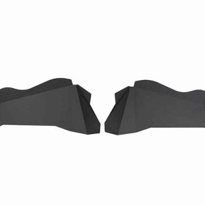Fishbone Inner Fender, Without Logo, Powder Coated, Black, Aluminum, Set of 4 – FB33007