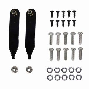 Fishbone Inner Fender, Without Logo, Powder Coated, Black, Aluminum, Set of 4 – FB33007