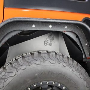 Fishbone Fender Well Liner, With Fishbone Logo, Powder Coated, Black, Aluminum, Set of 4 – FB33073