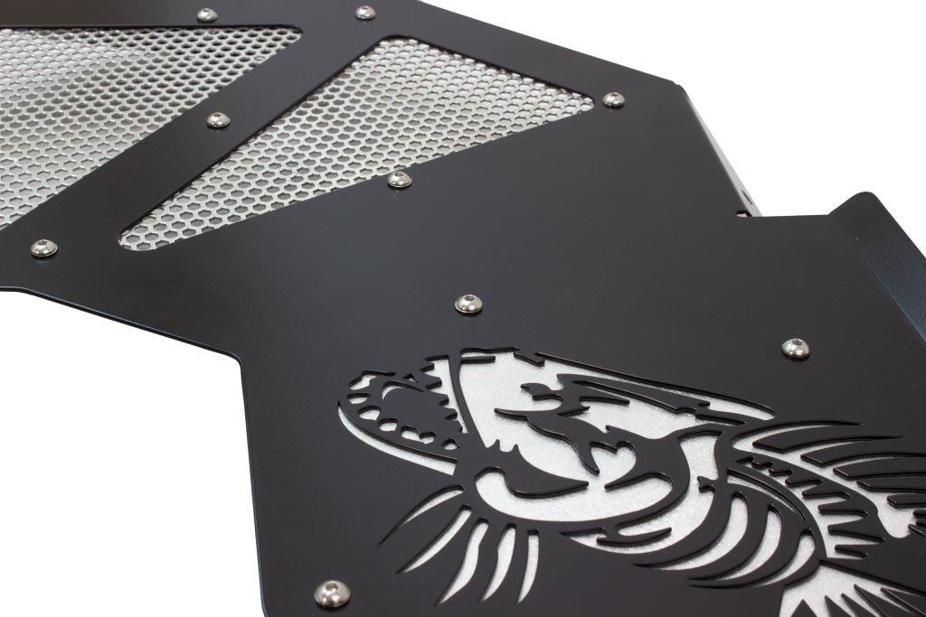 Fishbone Inner Fender, With Fishbone Logo, Powder Coated, Black Aluminum, Set of 2 – FB33130F