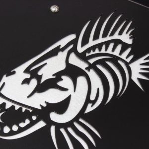 Fishbone Inner Fender, With Fishbone Logo, Powder Coated, Black Aluminum, Set of 2 – FB33130R