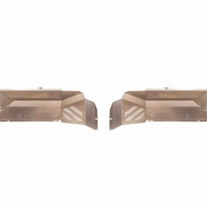 Fishbone Inner Fender, With Fishbone Logo, Mesh with Accents Plates, Raw, Aluminum, Set of 2 – FB33210R