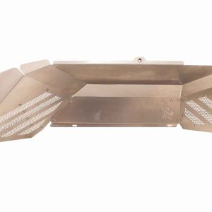Fishbone Inner Fender, With Fishbone Logo, Mesh with Accents Plates, Raw, Aluminum, Set of 2 – FB33210R