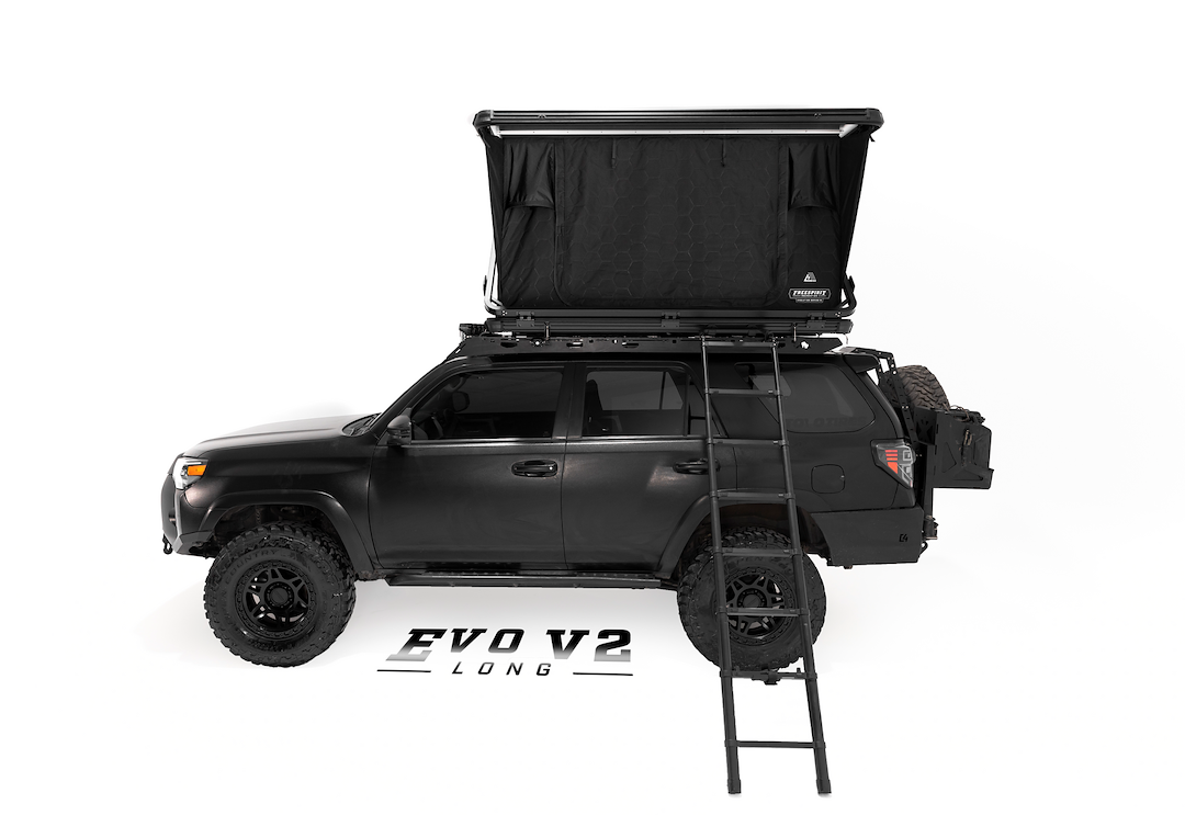 Freespirit Tent, Evolution V2 Long, Vehicle Rooftop, 88 Inch Length X 60 Inch Width X 47 Inch Height, Sleeps 2 to 3 Adults – 100-RTEV55L