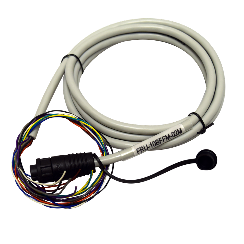 Furuno GPS Navigation System Interface Cable, For Use with GP33 GPS Navigation System, 10-PIN, White, 2 Meter Length – 001-112-970