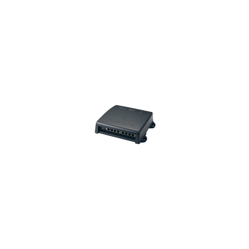 Furuno Ethernet Hub, Used for Network Communication Among the Navnet 3D Equipments and Pc, 8 Ports, 12 to 24 Volt DC, Black – HUB101