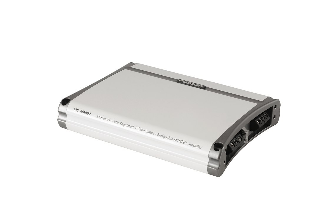 Fusion Elec Amplifier, AM Series, 2 Channel, 400 Watts Peak Power – 010-01499-00