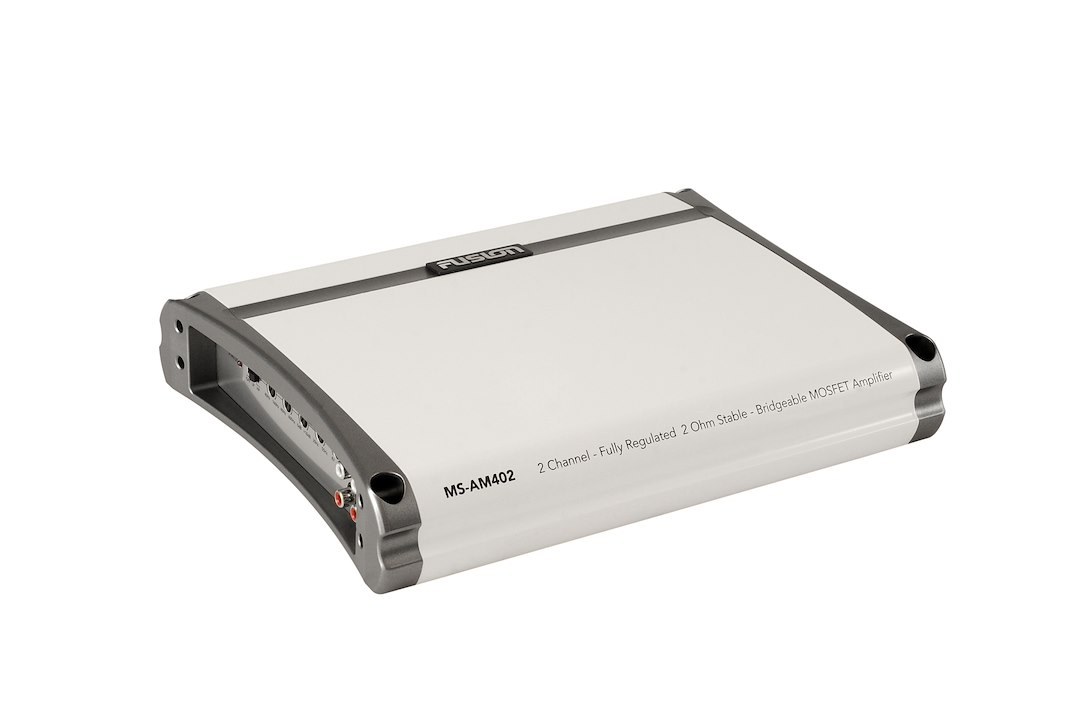 Fusion Elec Amplifier, AM Series, 2 Channel, 400 Watts Peak Power – 010-01499-00