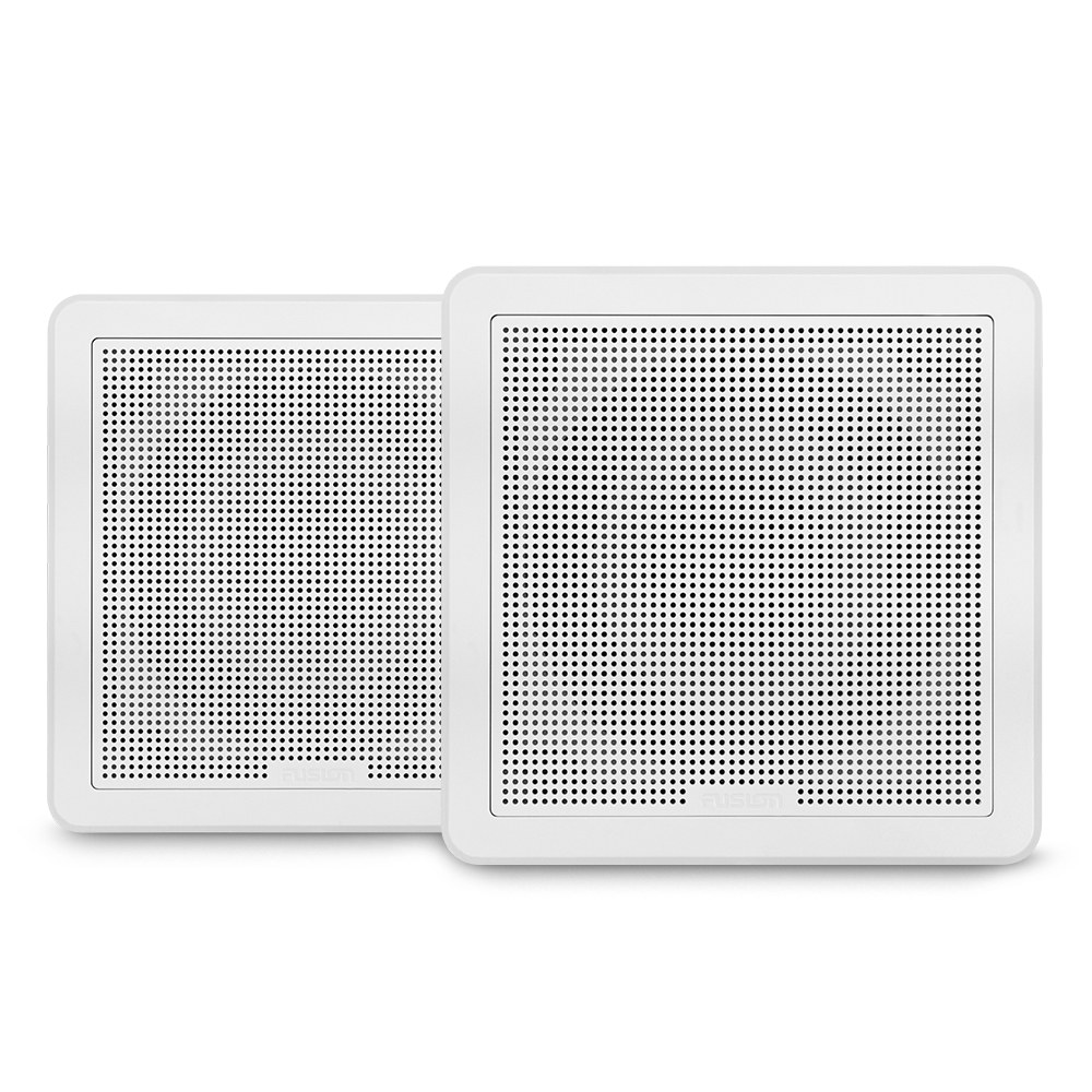 Fusion Elec Speaker, FM Series, 6.5 Inch Square Coaxial Speaker, 6.02 Inch Width X 6.02 Inch Height X 2.74 Inch Depth Overall Dimension – 010-02299-10