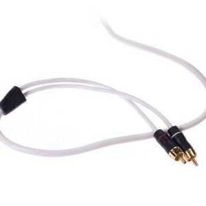 Fusion Elec Audio/ Video Cable, Performance, 2 Channels, 6 Feet Length, White, With Gold Plated Connectors – 010-12614-00