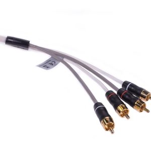 Fusion Elec Audio/ Video Cable, Performance, 4 Channels, 25 Feet Length, Black/ White, With Gold Plated Connectors – 010-12620-00