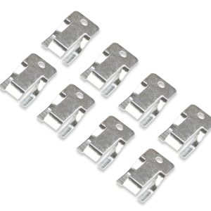 Mr. Gasket Rocker Arm Oil Deflector Clip, Stock Rockers, Zinc, Steel, Set of 8 – 1015