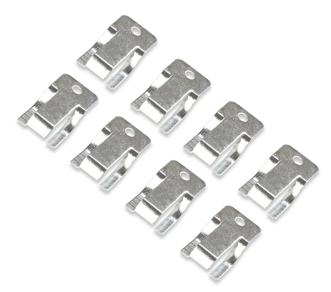 Mr. Gasket Rocker Arm Oil Deflector Clip, Stock Rockers, Zinc, Steel, Set of 8 – 1015