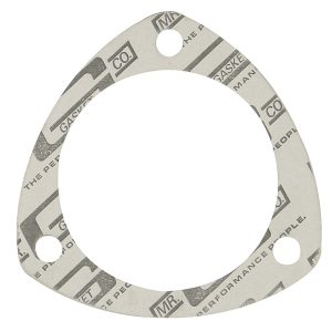 Mr. Gasket Exhaust Header Collector Gasket, 3-1/2 Inch Diameter, Triangle, 4-7/16 Inch Bolt Circle, 3/8 Inch Bolt Hole Size – 1203