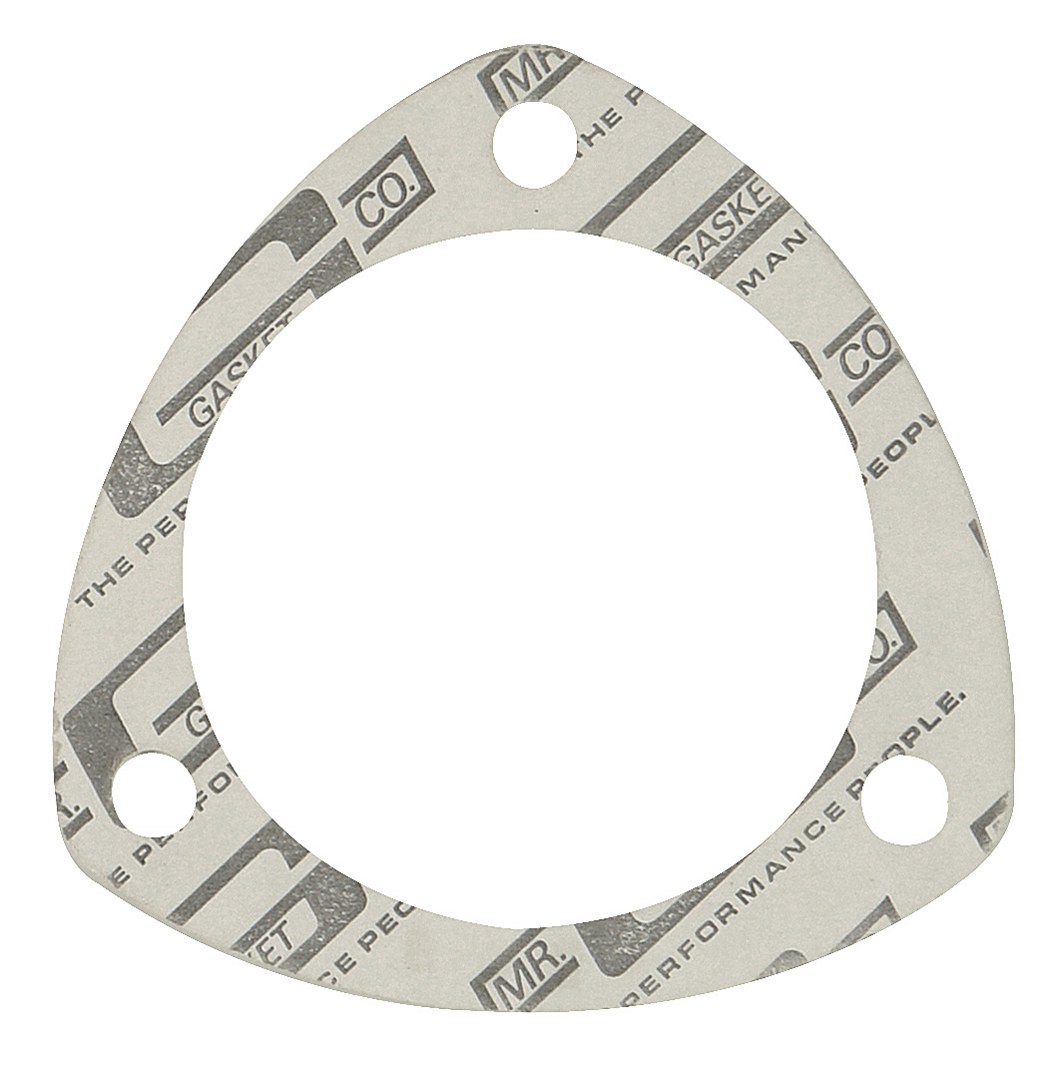 Mr. Gasket Exhaust Header Collector Gasket, 3-1/2 Inch Diameter, Triangle, 4-7/16 Inch Bolt Circle, 3/8 Inch Bolt Hole Size – 1203