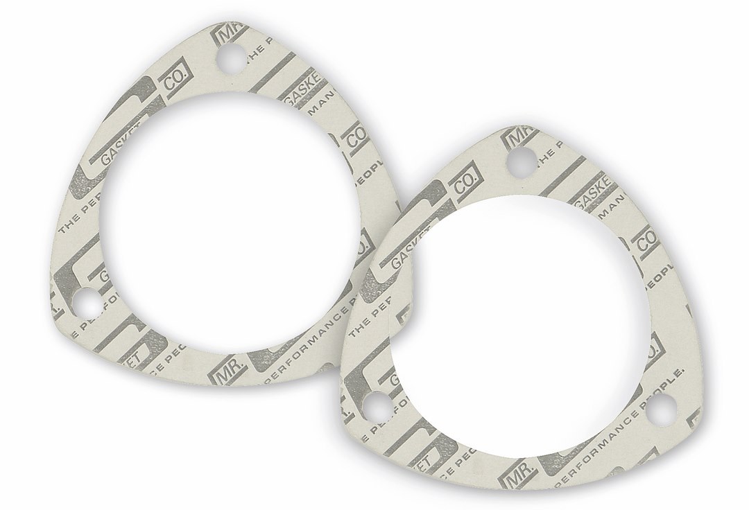 Mr. Gasket Exhaust Header Collector Gasket, 3 Inch Diameter, Triangle, 3-7/8 Inch Bolt Circle, 3/8 Inch Bolt Hole Size – 1204C