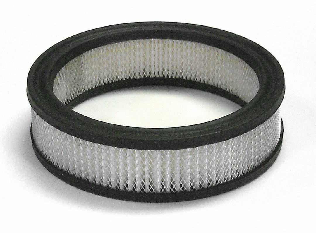 Mr. Gasket Air Filter, White, Paper Element, Round, 6-1/2 Inch Outside Diameter X 1-1/2 Inch Height – 1486A