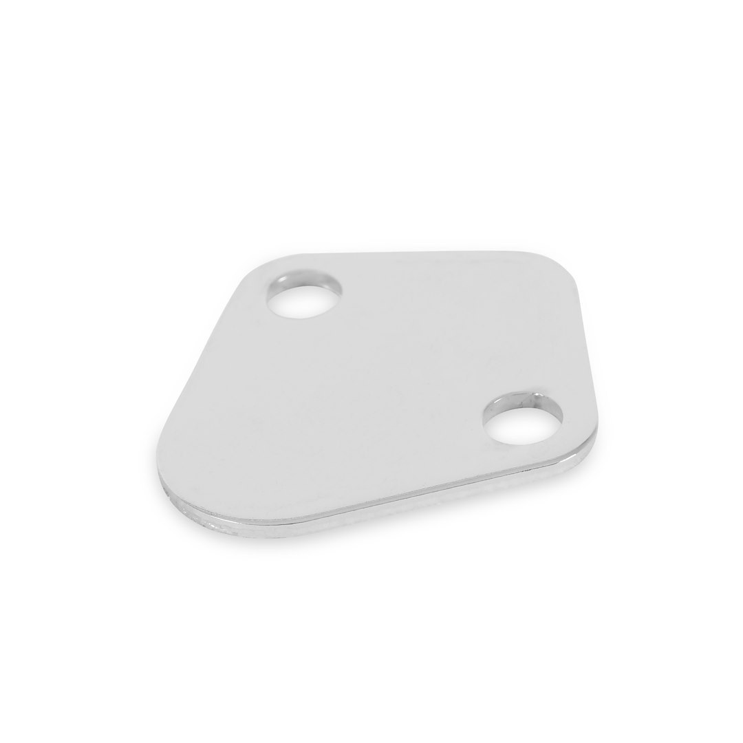 Mr. Gasket Fuel Pump Block Off Plate, Silver, With Gasket – 1516