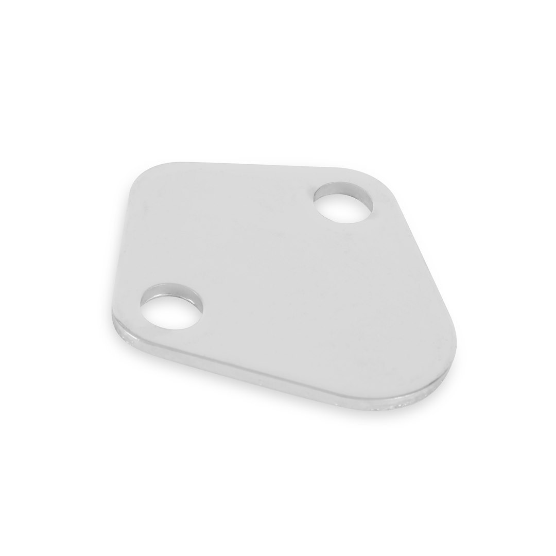 Mr. Gasket Fuel Pump Block Off Plate, Silver, With Gasket – 1516