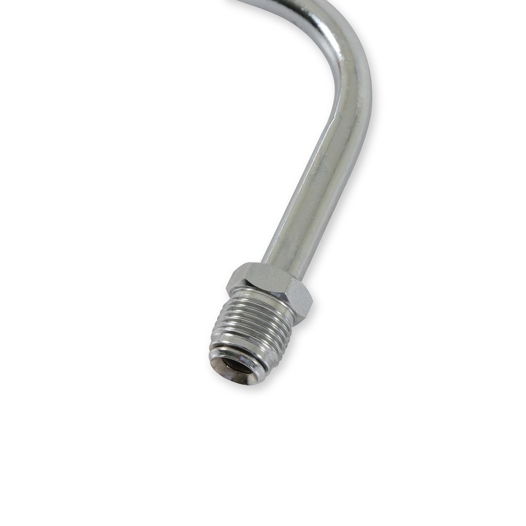 Mr. Gasket Carburetor Fuel Line, 8-21/32 Inch Length, 3/8 Inch Diameter, Chrome Plated Copper – 1551