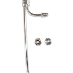 Mr. Gasket Carburetor Fuel Line, 9-5/16 Inch Length, 3/8 Inch Diameter, Chrome Plated Copper – 1552