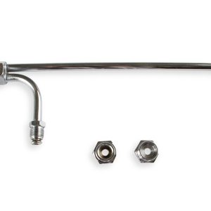 Mr. Gasket Carburetor Fuel Line, 9-5/16 Inch Length, 3/8 Inch Diameter, Chrome Plated Copper – 1552