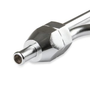 Mr. Gasket Carburetor Fuel Line, 9-5/16 Inch Length, 3/8 Inch Diameter, Chrome Plated Copper – 1552