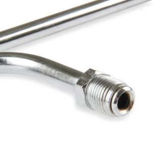 Mr. Gasket Carburetor Fuel Line, 9-5/16 Inch Length, 3/8 Inch Diameter, Chrome Plated Copper – 1552