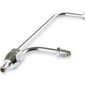 Mr. Gasket Carburetor Fuel Line, 9-5/16 Inch Length, 3/8 Inch Diameter, Chrome Plated Copper – 1552