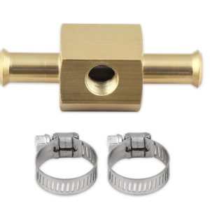 Mr. Gasket Gauge Fuel Pressure, 1-1/2 Inch Diameter, Full Sweep, 0-15 PSI Range, White Face/ Chrome Bezel/ Black Needle – 1564
