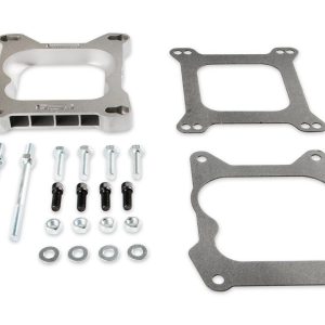 Mr. Gasket Carburetor Adapter, Adapts Square Flange Carburetor to Quadrajet 4-Barrel Intake Manifold, 0.750 Inch Thick, With Hardware – 1932