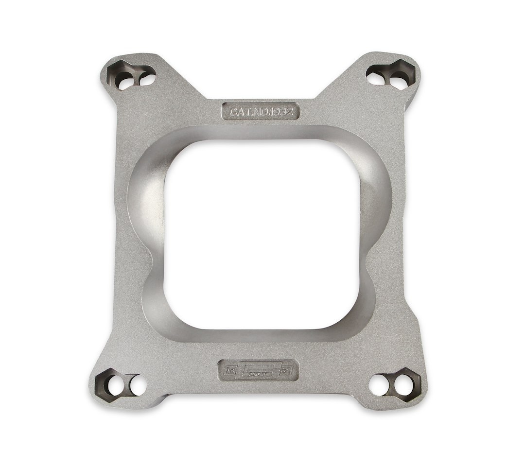 Mr. Gasket Carburetor Adapter, Adapts Square Flange Carburetor to Quadrajet 4-Barrel Intake Manifold, 0.750 Inch Thick, With Hardware – 1932