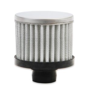 Mr. Gasket Crankcase Breather Filter, Push on with 1.22 Inch Outside Diameter Inlet, 3 Inch Diameter X 3-1/8 Inch Height – 2049
