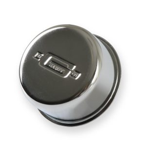Mr. Gasket Crankcase Breather Cap, Round, 3/4 Inch Outside Diameter Mounting Tube, Push IN, Chrome – 2057