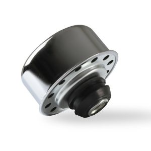 Mr. Gasket Crankcase Breather Cap, Round, 3/4 Inch Outside Diameter Mounting Tube, Push IN, Chrome – 2057