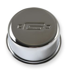 Mr. Gasket Crankcase Breather Cap, Round, 3/4 Inch Outside Diameter Mounting Tube, Push IN, Chrome – 2057